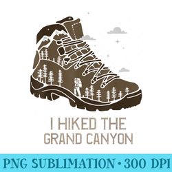 vintage grand canyon tshirt camping hiking boot tshirt - png graphic resource