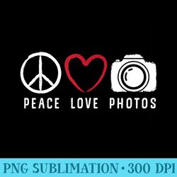 photography lover peace love photos camera photographer - high resolution png artwork