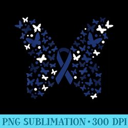 colon cancer men butterfly colorectal cancer awareness - png graphic resource