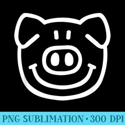 cute pig face - download transparent graphic