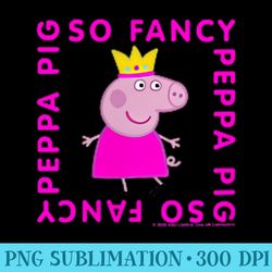 peppa pig so fancy box up left chest - high quality png artwork