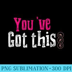 retro groovy you got this motivational testing day teacher - png download high quality