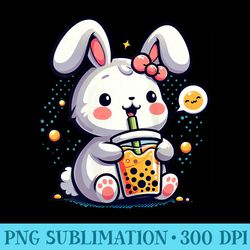 s baby bunny boba anime bubble tea girls kawaii n - png picture download