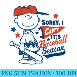 peanuts - charlie brown baseball season - trendy png designs