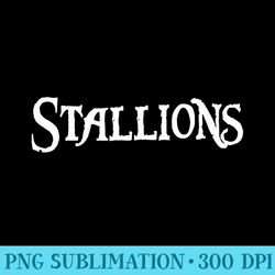 go stallions football baseball basketball cheer fan school - download high resolution png