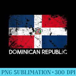 dominican flag vintage made in dominican republic - modern png designs