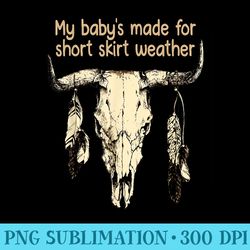 my babys madefor short skirt weather bulls head - png download source