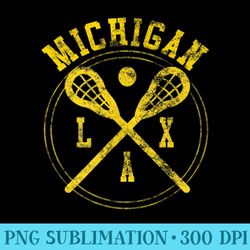 michigan lacrosse lax logo - png download transparent background