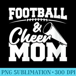 s football and cheer mom high school sports cheerleading - download high resolution png