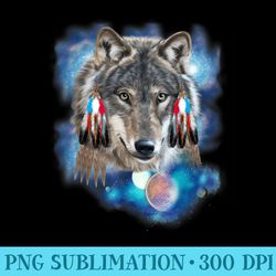 wolf cosmos native american wolves spirit animal - unique sublimation patterns