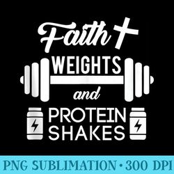 christian workout faith weigths protein shakes - png graphics download