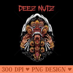 deez nuts art bali - shirt design png