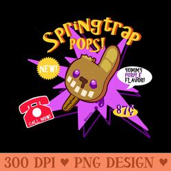 springtrap pops - shirt print png