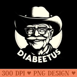 diabeetus humor with wilford brimley vintage tshirt - png picture gallery download