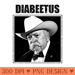 retro diabeetus - modern png designs