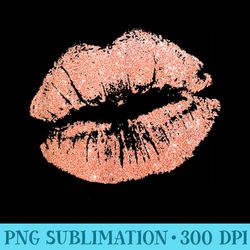 rose gold lipstick kiss - png clipart download