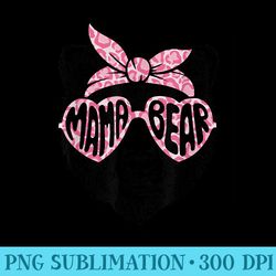 mama bear leopard sunglasses headband mothers day mom mommy - shirt clipart free png