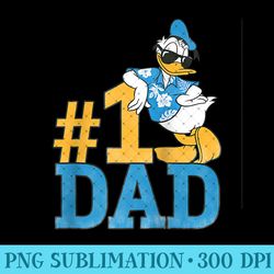 disney donald duck number one dad sunglasses raglan baseball - trendy png designs