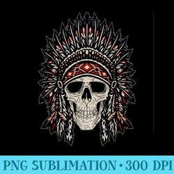 native american heritage headdress skull native american - png design files