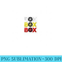 box box box funny formula racing radio call to pit - digital png artwork