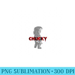 childs play chucky red accent logo - png design assets