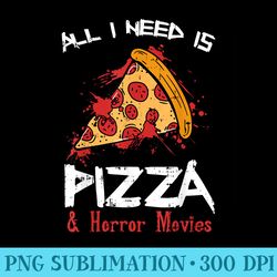 bloody pizza horror movies funny food halloween - printable png graphics