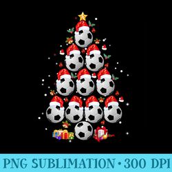 soccer balls christmas tree lights xmas - download transparent png images