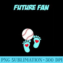 maternity future fan baseball heart pregnancy cute sport - sublimation graphics png