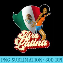 afro latina mexican flag - casual shirt png