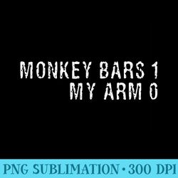 broken arm monkey bars tshirt for get well - download png illustration