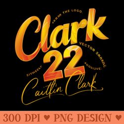 clark 22 from the logo - sublimation graphics png