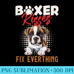 boxer kisses fix everything german boxer owners - high resolution png download
