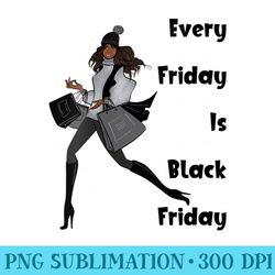 womens ggt every friday black friday melanin lady shopping - png download source