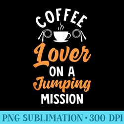 jump rope coffee drinking skipping roping jumping exercise - high resolution png designs