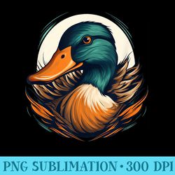 cool mallard duck face - png download graphic