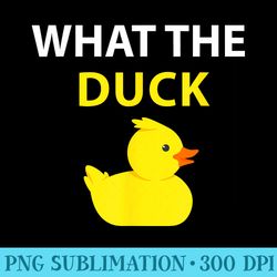 what the duck rubber duck - modern png designs