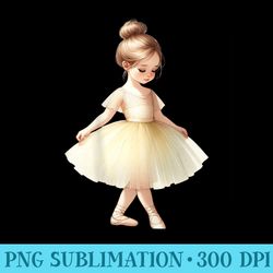 yellow ballerina girl dancing ballet watercolor - png clipart download