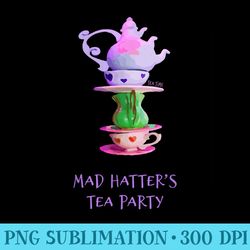 mad hatters tea party alice in wonderland - high resolution png designs