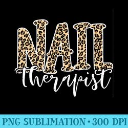 nail therapist nail technician nail stylist nail tech premium - png design assets