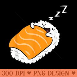 cute sushi kawaii japanese food sleeping sushi pajama - png graphics