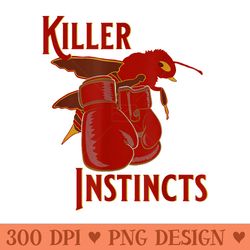 killer instincts killer bee and boxing gloves - png clipart download