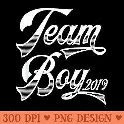 team 2019. funny baby gender reveal party - png clipart download