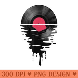 vinyl record music lp classic 80s sunset - png graphics