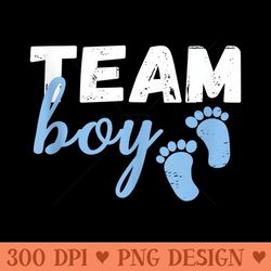 team gender reveal cute baby shower - png image download