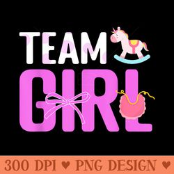 team girl baby announcement future parents gender reveal - png download