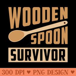 wooden spoon survivor - printable png images