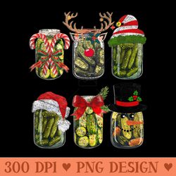vintage pickle jars christmas pickles pickle - png prints