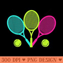 colorful tennis racket ball tennis coach player - png clipart for graphic design