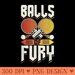 ping pong table tennis balls of fury - png prints