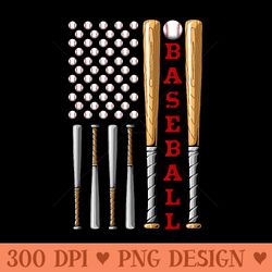patriotic us american baseball flag vintage baseball flag - png clipart download